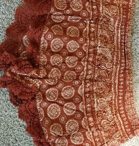 Orange print shorts - Forever 21